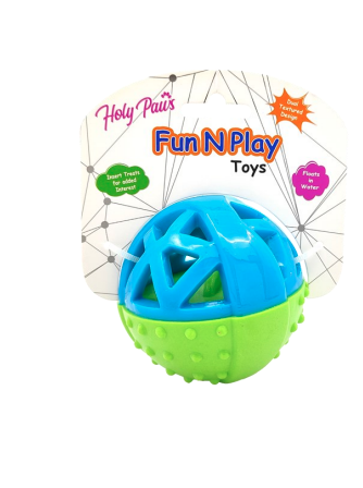 Holypaws Fun N Play Foraging Squeaky Round Ball